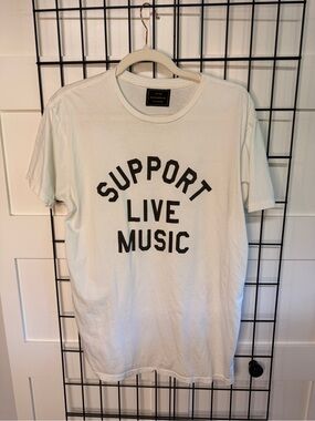 From Anthropologie- RETROBRAND ‘Support Live Music’ Graphic Tee
